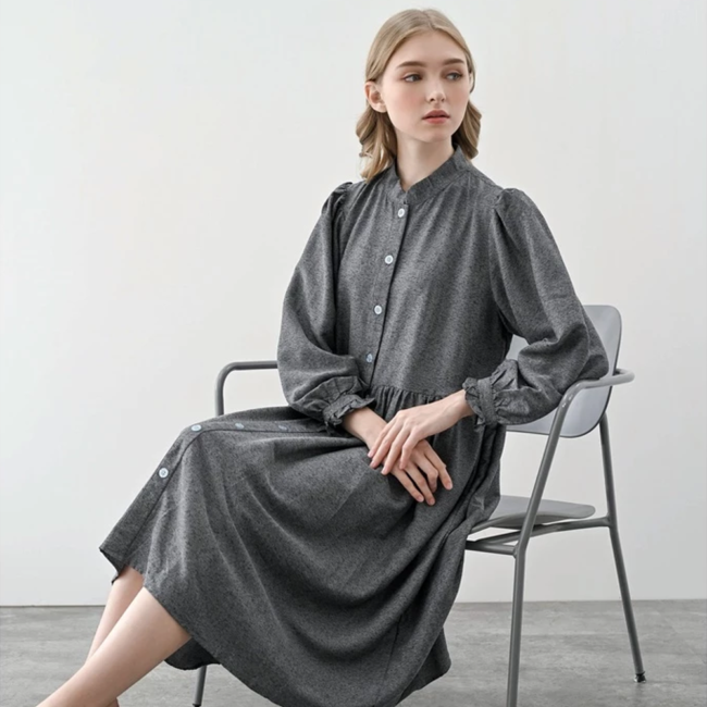 Mila Dress Dark Grey