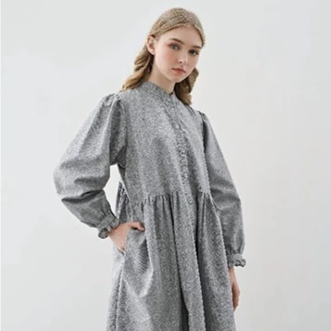 Mila Dress Light Grey